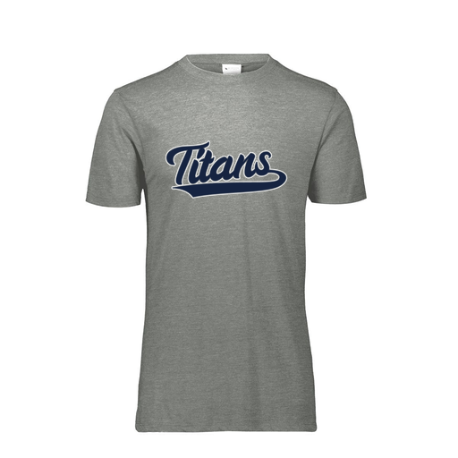 [FTSCUBGY-YS-LOGO3] Decker Youth Tri-Blend T-Shirt - Short Sleeve (Youth S, Gray, Logo 3)