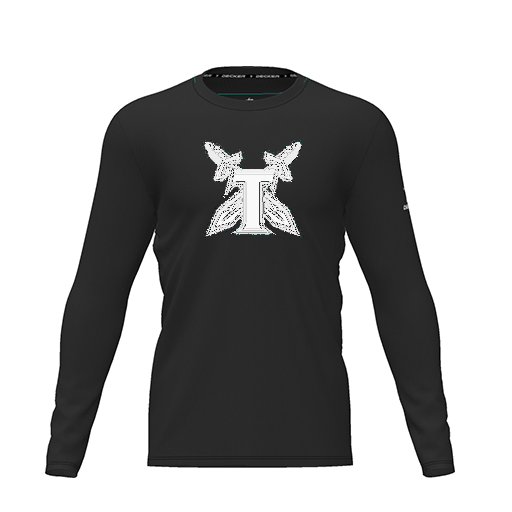 [CUS-DRIF-TEES-PER-CNK-LSL-BLK-YXS-LOGO2] Dri Fit Performance T-Shirt (Youth XS, Black, Logo 2, Long Sleeve)