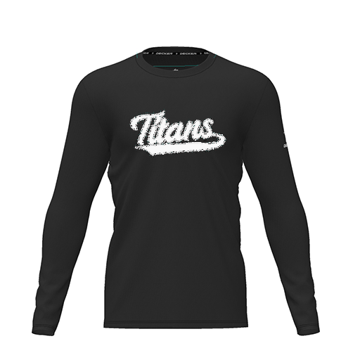 [CUS-DRIF-TEES-PER-CNK-LSL-BLK-YXS-LOGO3] Dri Fit Performance T-Shirt (Youth XS, Black, Logo 3, Long Sleeve)