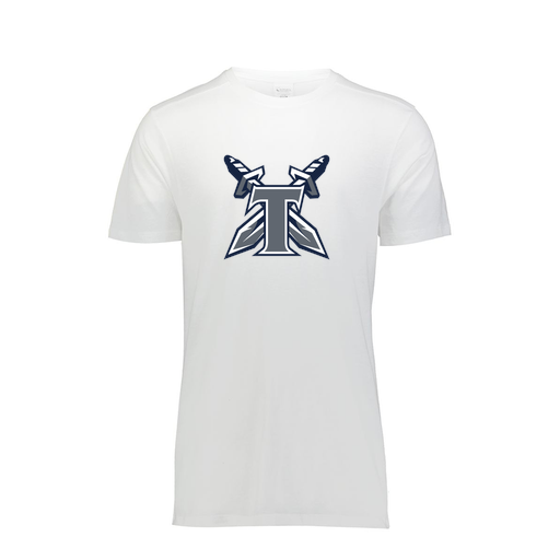 [FTSCUBWH-AS-LOGO2] Decker Men's Tri-Blend T-Shirt - Short Sleeve (Adult S, White, Logo 2)