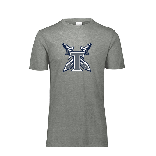 [FTSCUBGY-YS-LOGO2] Decker Youth Tri-Blend T-Shirt - Short Sleeve (Youth S, Gray, Logo 2)