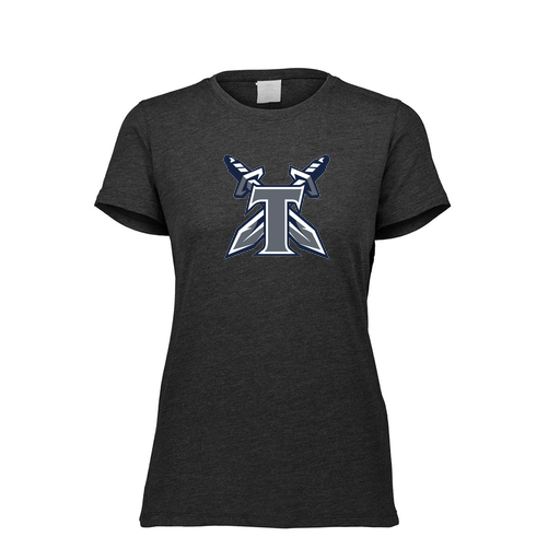 [FTSCUBBK-FAXS-LOGO2] Decker Women's Tri-Blend T-Shirt - Short Sleeve (Female Adult XS, Black, Logo 2)