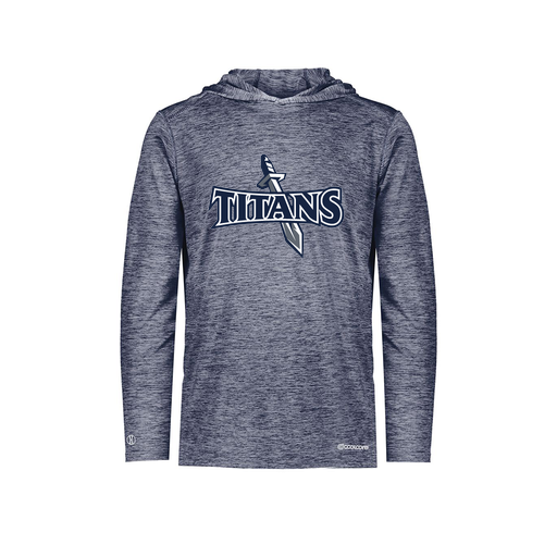 [FOLHCGNV-AS-LOGO1] Decker Men's Charge Hoodie (Adult S, Navy, Logo 1)