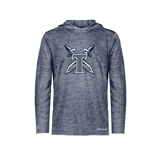 [FOLHCGNV-AS-LOGO2] Men's Charge Hoodie (Adult S, Navy, Logo 2)