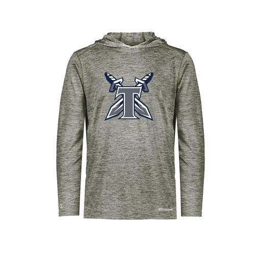 [FOLHCGGY-AS-LOGO2] Decker Men's Charge Hoodie (Adult S, Gray, Logo 2)