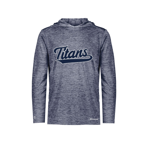 [FOLHCGNV-YS-LOGO3] Decker Youth Charge Hoodie (Youth S, Navy, Logo 3)