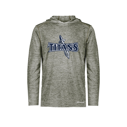 [FOLHCGGY-YS-LOGO1] Decker Youth Charge Hoodie (Youth S, Gray, Logo 1)