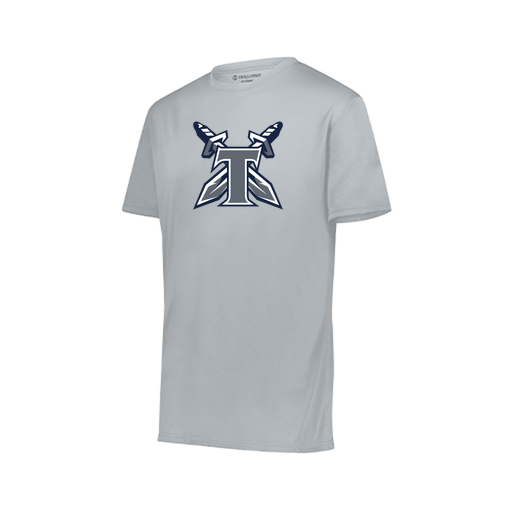 [222818.099.S-LOGO2] Men's Movement Dri Fit Shirt (Adult S, Silver, Logo 2)
