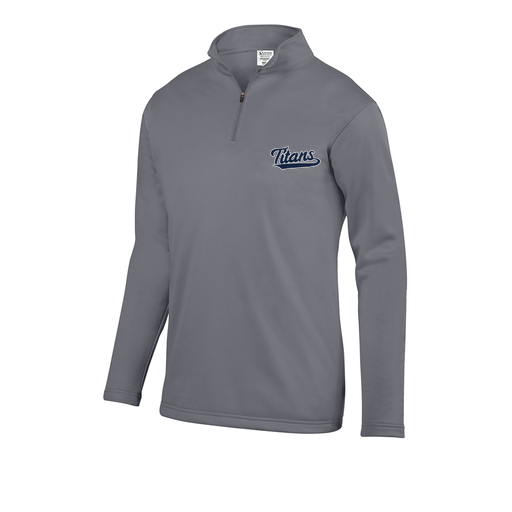 [FOLQFFGY-AS-LOGO3] Decker Men's FlexFleece 1/4 Zip (Adult S, Gray, Logo 3)