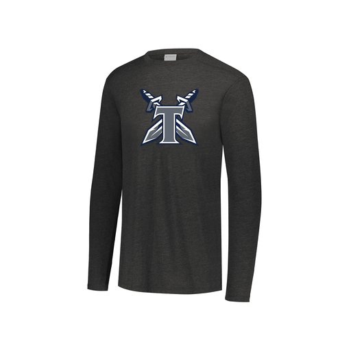 [3076.K94.S-LOGO2] Youth LS Ultra-blend T-Shirt (Youth S, Black, Logo 2)