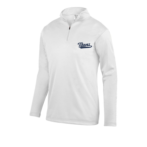[FOLQFFWH-YS-LOGO3] Decker Youth FlexFleece 1/4 Zip (Youth S, White, Logo 3)