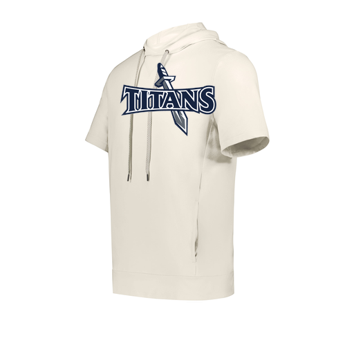 [222605-WHT-YS-LOGO1] YOUTH VENTURA SOFT KNIT SHORT SLEEVE HOODIE (Youth S, White, Logo 1)
