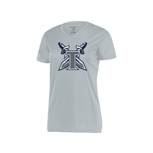 [222820.099.S-LOGO2] Ladies Movement Dri Fit Shirt (Female Adult S, Silver, Logo 2)